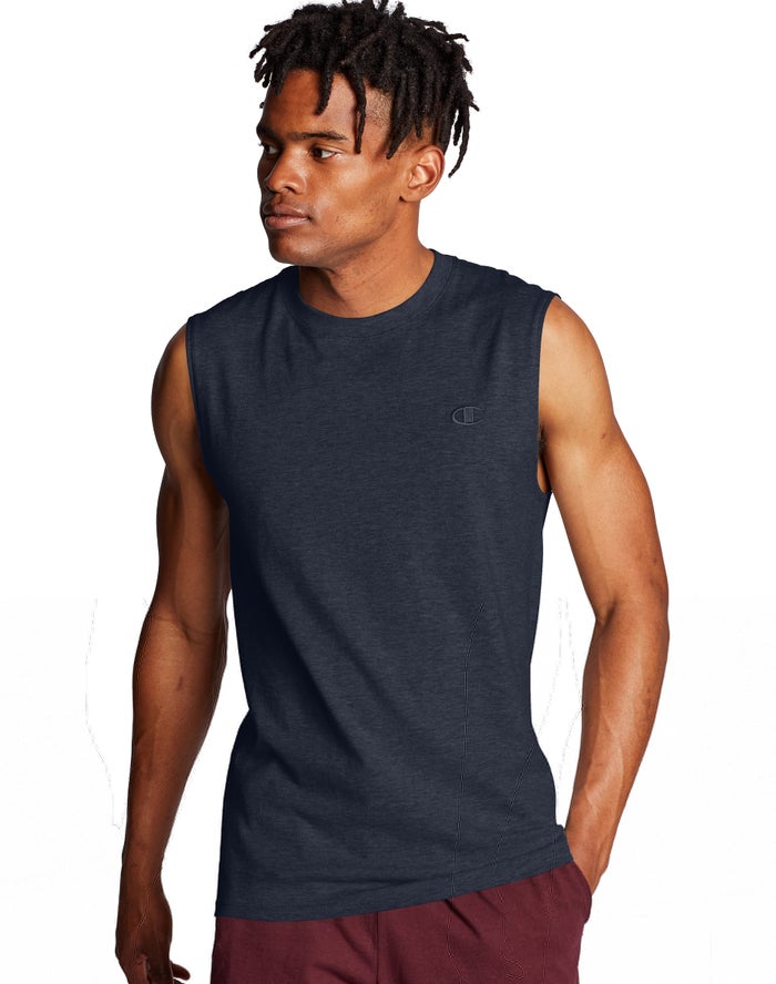 Champion Herre Tank Top Mørkeblå - Classic Jersey - Danmark AGM-015247